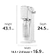 SodaStream Wassersprudler ART mit CO2-Zylinder und 1x 1L spülmaschinenfeste Kunststoff-Flasche, Höhe 44cm, Weiß, 44 cm