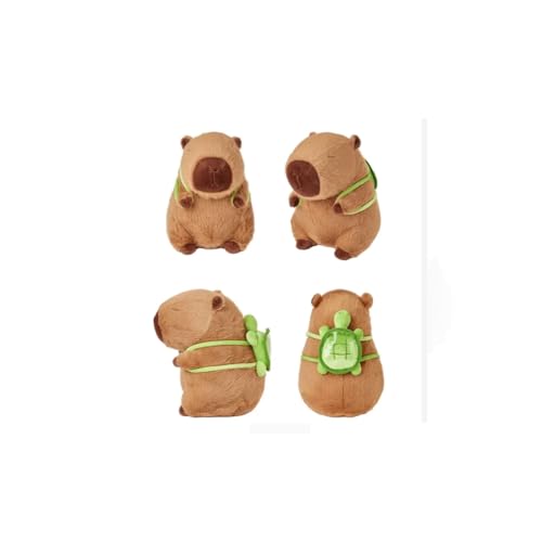Pelúcia Capivara Filó com Mochila – Antialérgica, Brinquedo Interativo que Anda e Emite Som (Marrom)