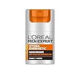 L'Oréal Men Expert Crema hidratante antifatiga para hombre, Combate la apariencia de ojeras e hidrata la piel - 50 ml