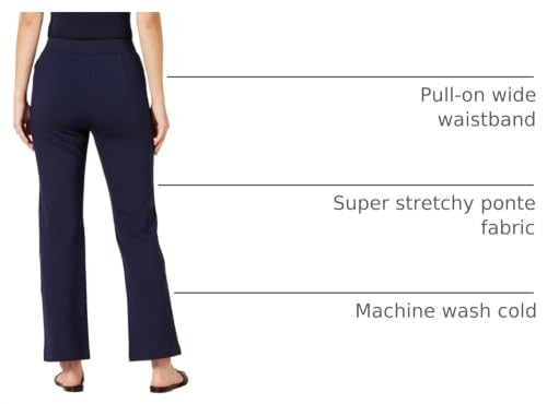 Image of Amazon Essentials Women's Stretchy Ponte Pull-On High Rise Ankle Length Pant