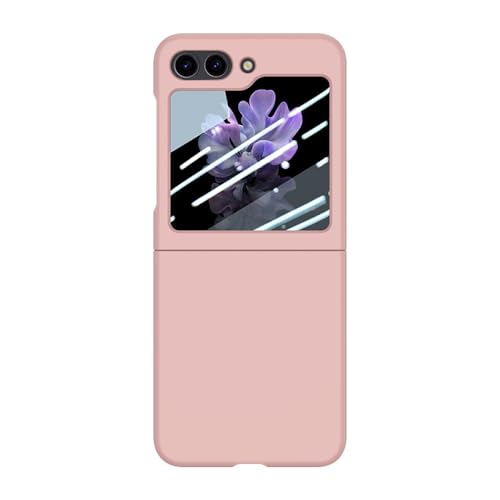 Coque Samsung Z Flip 5 rose colorée respectueuse de la peau toucher mat