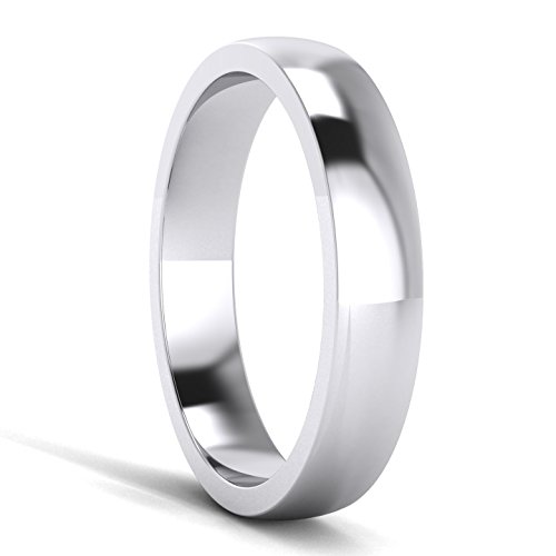 LANDA JEWEL 2/3/4/5/6/8/9mm Heavy Sterling Silver Comfort Fit Polished Womens Wedding Ring Plain Band3