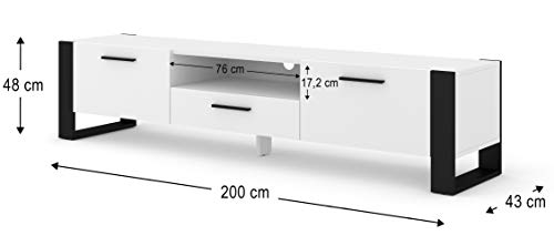 BIM Furniture Nuka - Mobile basso per TV e Hi-Fi