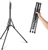 NEEWER Stativo Light en métal avec Pieds réversibles 180 ° e Sac, 178 cm trépied Porta...