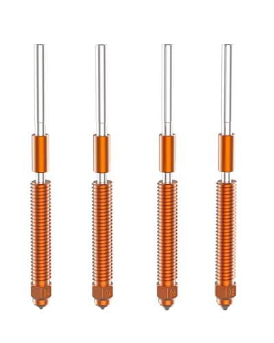 Creality K1C Nozzles 4pcs Unicorn Quick-Swap Nozzle Upgraded Hardened Steel Nozzle with Titanium Alloy Heat Break for Creality K1 Max/K1 SE/Ender 3 V3/Ender 3 V3 Plus/Ender 3 V3 KE 3D Printers