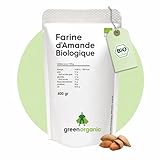 Farine d’amandes bio déshuilée, blanchie, lower carb, sans gluten, végane, riche en fibres – 400 g | GreenOrganic