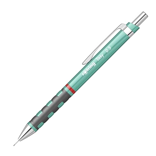 Image of Rotring 0.5mm Mechanical Clutch Lead Pencil | Tikky | for Smooth Writing Drafting Drawing | Sea Blue Barrel | Stationery