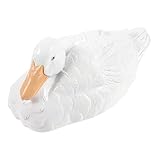 FONDOTIN 屋外 模造 アヒル 装飾品 おもちゃ フ ー 池 ソーラー カエル 庭 装飾 カエル パーカー インフレータブル アヒル 家 カエル 置物 庭 彫像 庭 カエル アヒル 壁 ア