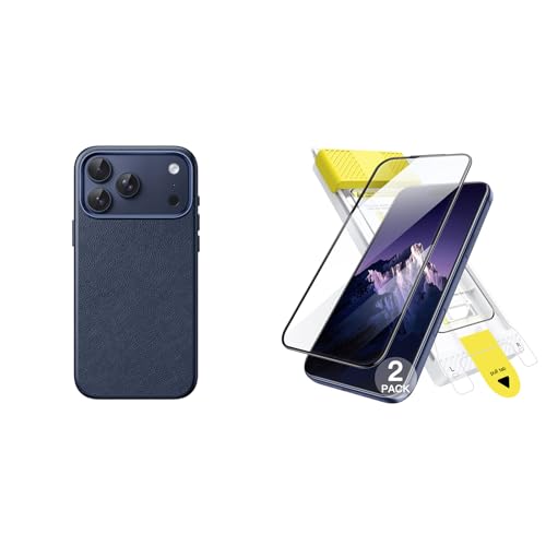 Coque Cuir iPhone 17 Pro JETech Magnétique et Protection Écran Infini