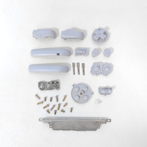 Image of Hzxkqmil Full Housing Shell Kit for Nintendo Gameboy Advance GBA Console | Custom Shell Replacement Transparent Housing Case Repair Parts with Buttons Screws + Tools Kit for GBA Console,Clear Black