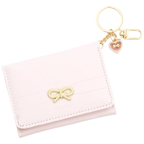 Small Wallets Woman Cute Coquette Bow RFID Slim Trifold Wallet Card Holder Mini Purse