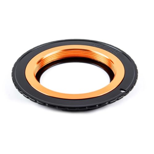 AIToWisely M42-EOS Lens Mount Adapter Ring, M42 42mm Screw Mount Lens to EF/EF-S Mount Camera for Canon EOS 90D 80D 77D 70D 60D 5D Mark IV III 6D II 7D Rebel T6 T7 850D 800D 760D 700D Gold Adjustable