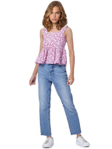 Image of ONLY Women's Polyester Fit & Flare Regular Fit Top