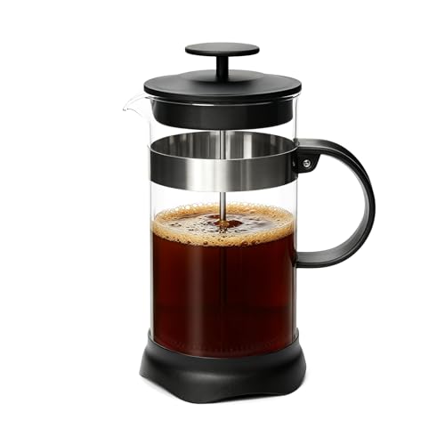 Newthinking French Press Coffee Maker Cafetiere 8 Cup Cafetiere Coffee Press with Heat Resistant Borosilicate Glass and Stainless Steel Filter 1L / 34 oz
