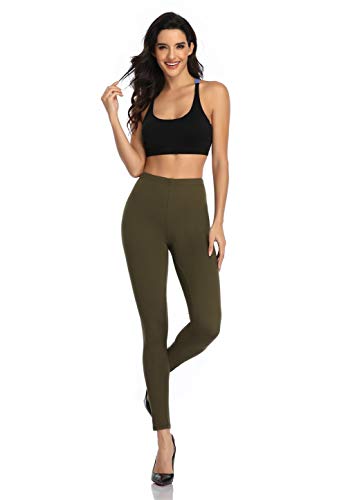 Image of Kotii Women's Soft Full Length Leggings High Waist Ankle Length Leggings Pants Tights