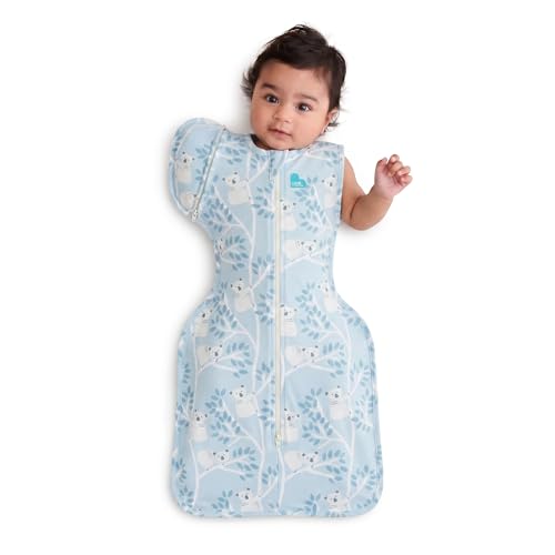 Image of Love to Dream Swaddle Up Transition Swaddle, 1.0 TOG, Patented Zip-Off Wings, Gently Help Baby Transition from Being Swaddled to Arms Free When Showing Signs of Rolling, 13-19 lbs, Mini Koalas