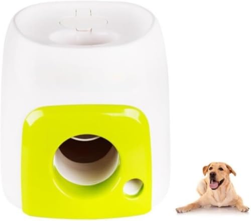 Syfunny 犬用自動ボールランチャー、インタラクティブ犬のおもちゃ、テニスボール投げ機、屋内屋外対応、犬の誕生日プレゼント、ペット用品、小型犬・中型犬用、留守番・歯磨き・早食い防止・知育玩具・ペット報奨機
