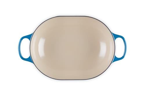Image of Le Creuset Enameled Cast Iron Oval Casserole with Lid, 3.75 qt., Marseille