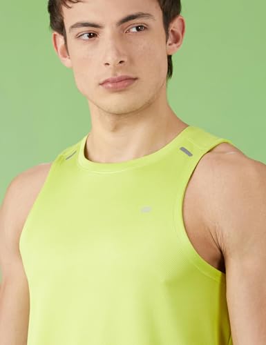 Image of Amazon Brand - Symbol Men's Polyester Color Block Active Regular Fit Sports | Round Neck | Sleeveless T-Shirt