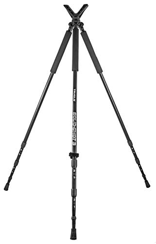 TRUGLO Solid-Shot Shooting Rest Collapsible Hunting Tripod Solid-Shot Shooting Rest Collapsible Hunting Tripod, Black