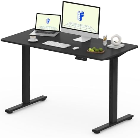 FLEXISPOT FQ Pro Electric Lift Desk, 120 x 60 cm, Lift Table with Whole Board, B...