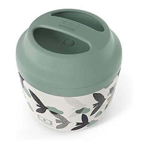 monbento Caja Isotérmica MB Element Graphic Birds Verde Cover