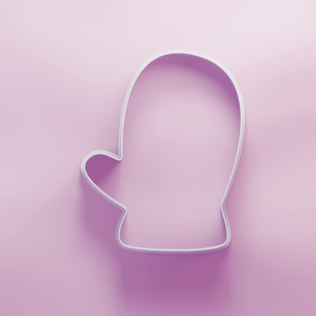 Glove Mitten Cookie Cutter - 3 Sizes, White, 7cm - Image 3