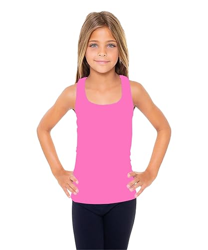 Image of Malibu Sugar Girls Tank Tops Size 7-10 - Racerback Tank Top Dance Cheer Gymnastics Shirts for Sports Undershirts Layering