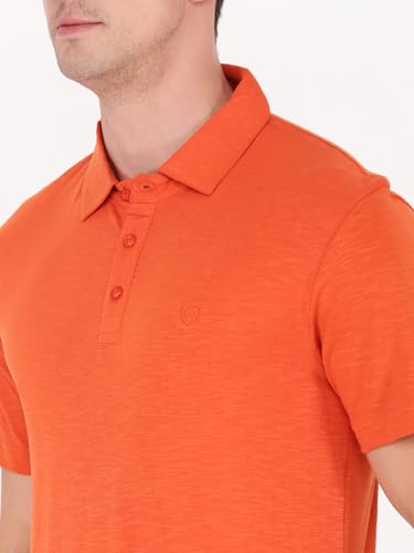 Image of Macroman M-Series Comfort Full Sleeve Slub Polo T-Shirt for Men, 100% Cotton, Pack of 1