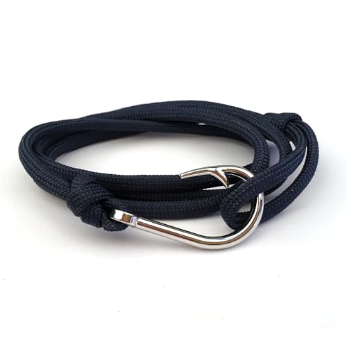 Yocoyee Whale Orca Tail Anchor Turtle Hook Bracelet Nylon Polyester Rope Adjustable Bracelet for Men2