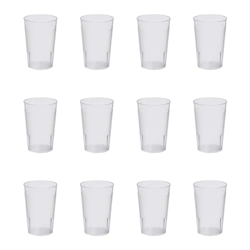 Thunder Group タンブラー 240ml 8oz 12個セット 業務用 割れにくい 食洗機対応 重ねてもくっつかない プラスチック コップ グラス 軽量 PLTHTB008C-12Sの商品画像（Amazon）