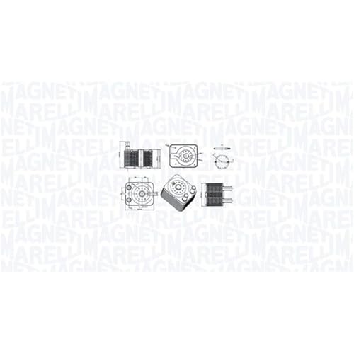 Refroidisseur d'huile résout la surchauffe moteur Audi A3 A4 A5 Magneti Marelli 350300003100