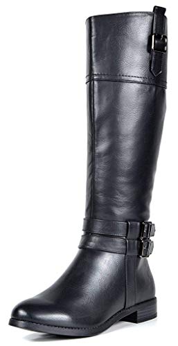 womens black riding boots size 8