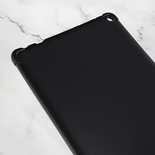 Funda para Amazon Fire HD 10 Plus 2021 con cristal templado integrado negro 2
