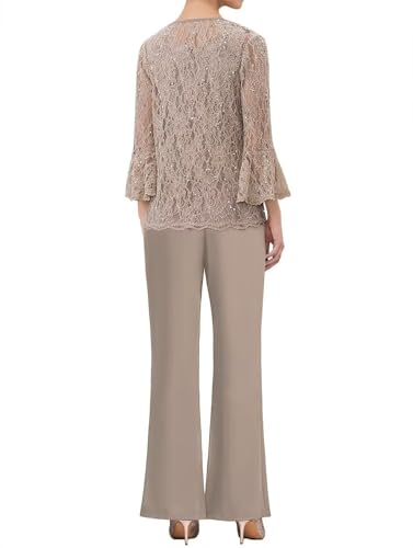 3 Pieces Mother of The Bride Pant Suits for Wedding Lace Grandmother of The Bride Pant Suits Women's Pantsuits3