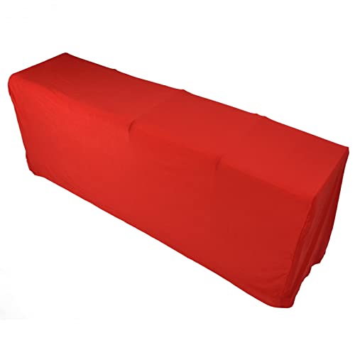 Nappe extensible rouge Aramox rectangulaire en polyester lavable