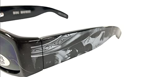 Authentic Dyse One Shades Reina Pirate Queen Skull Black Sunglasses California Lowrider Locs Style3