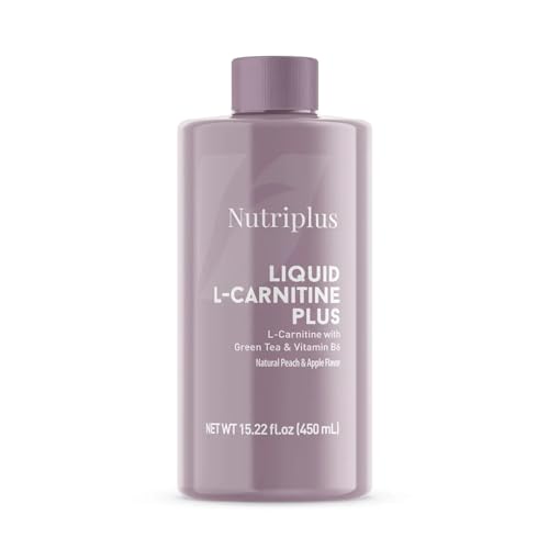 Nutriplus Liquid L-Carnitine Plus 450ml Peach & Apple Flavour with Green Tea and Vitamin B6
