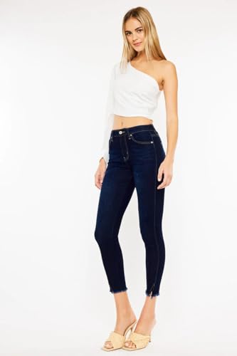 SALT TREE Kancan - Hadlee HIGH Rise Ankle Skinny Jeans - KC8604-NV4