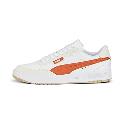 Image of PUMA Men's Court Ultra Lite Sneaker, Puma White Chili Powder Vapor Gray, 9
