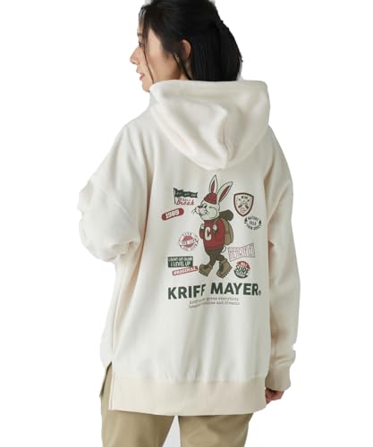 KRIFF MAYER キャンプラビット裏起毛ゆるパーカーL