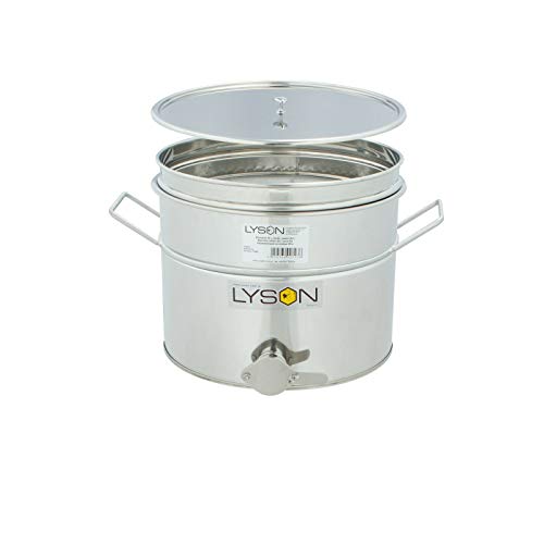 LYSON Abfüllbehälter 30l (ca. 40 kg) für Honig mit rostfreiem Quetschhahn, Edelstahl Absetzbehälter zum Honigaufbewaren… – Bild 8