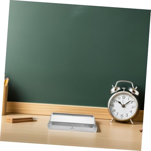 Étui à crayons tôle rectangulaire : boîte en métal minimaliste épurée