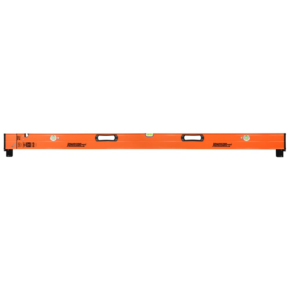 Johnson Level & Tool 5800-0610P 6FT - 10FT Extendable Plate Level, Triple-Secured Mounting System