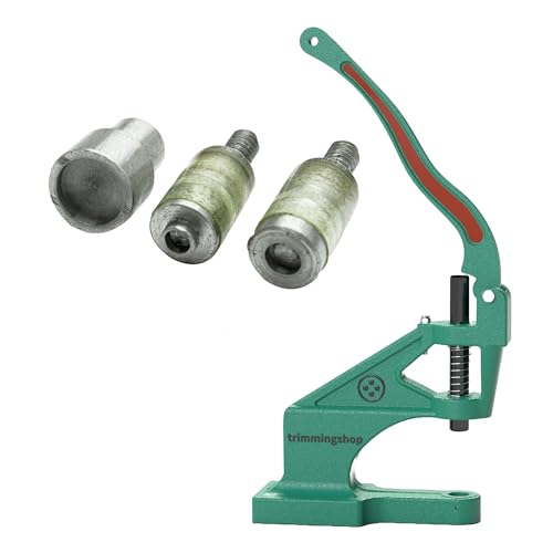 Trimming Shop Universal Green Hand Rivet Press Machine & Die Set for Kam Snaps in T3 (Size 16)