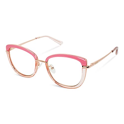Image of Vizzio Blue Light Blocking Glasses Fashion Lightweight TR90 Computer Gaming Glasses For Women Anti Eye Strain Cat Eye Eyewear