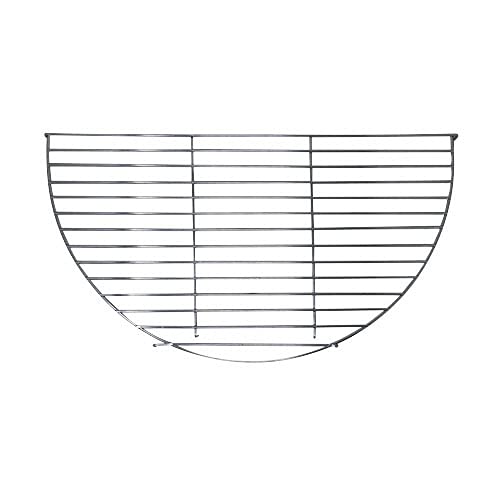 DWD ® Premium Stainless Steel Grill Cooking Grill Grates with handles 60cm, 80cm Half Round, 60cm & 80cm Round for Fire pits, Barbecue Grill Grate (Half Round 60cm Grill Plate (63x31cm))
