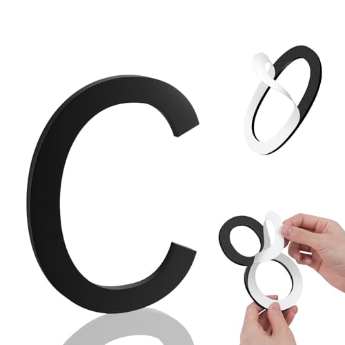 Image of 3 Inch House Numbers, Self-adhesive for Outside Mailbox House Number (C)