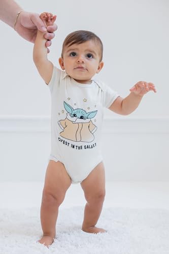 STAR WARS C-3PO Chewbacca R2-D2 Baby 3 Pack Bodysuits Newborn to Infant4