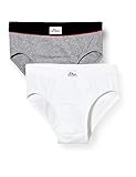 s.Oliver Jungen Slips im Doppelpack Boxershorts, Grau (Grey Mel. 1737), (Herstellergröße: 128) (2er Pack)